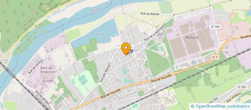 localisation de l'entreprise MADAME ANGELINE RIMBERT  CRIQUEBEUF-SUR-SEINE