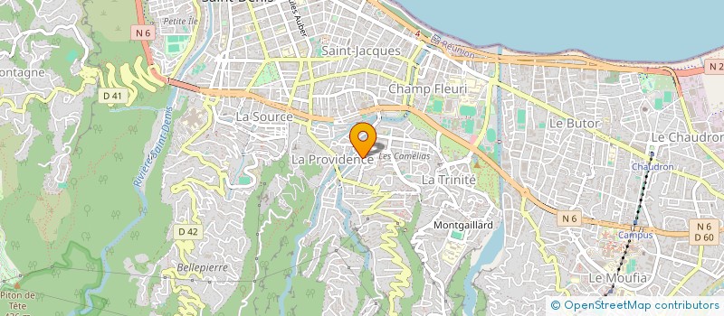 localisation de l'entreprise MADAME ANGELINE TECHER  SAINT-DENIS