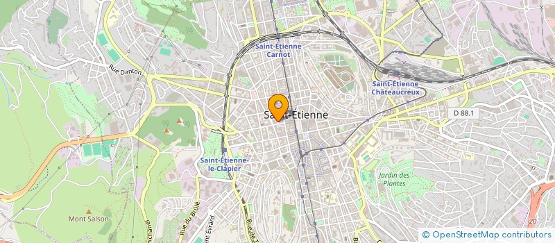 localisation de l'entreprise MADAME ANGELINE THOLLET  SAINT-ETIENNE