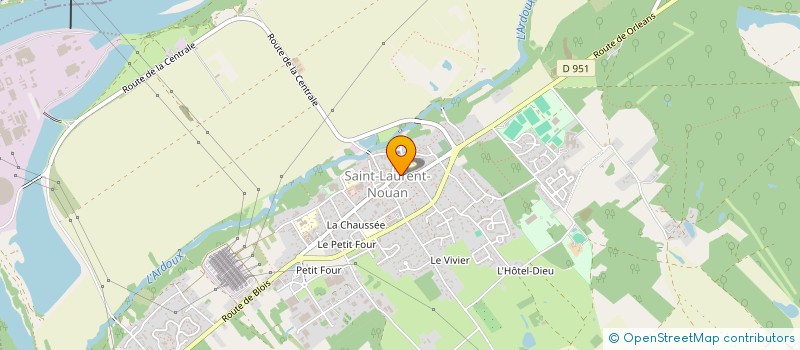 localisation de l'entreprise MADAME ANGELINE THUAULT  SAINT-LAURENT-NOUAN