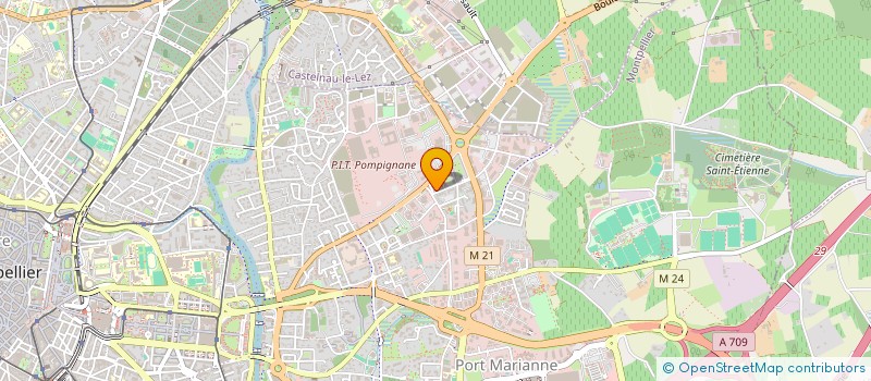 localisation de l'entreprise MADAME ANGELINE TROUVAT  MONTPELLIER