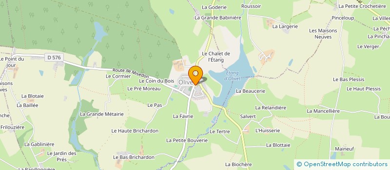 localisation de l'entreprise MADAME ANGELINE VASSEUR  LE BOURGNEUF-LA-FORET