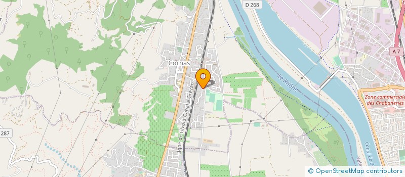 localisation de l'entreprise MADAME ANGELINE VERILHAC  CORNAS