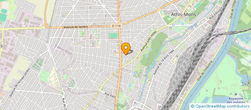 localisation de l'entreprise MADAME ANGELIQUE ABATE  ATHIS-MONS