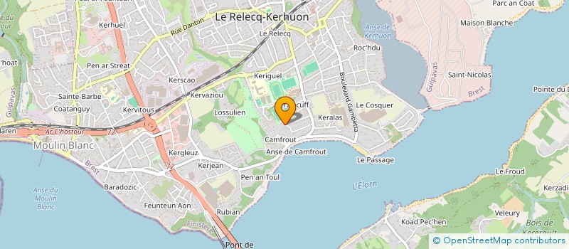 localisation de l'entreprise MADAME ANGELIQUE ADAM à LE RELECQ-KERHUON