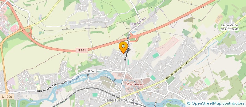 localisation de l'entreprise MADAME ANGELIQUE AINAMA  RUELLE-SUR-TOUVRE