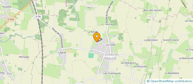 localisation de l'entreprise MADAME ANGELIQUE ALBERT  CRUZILLES-LES-MEPILLAT