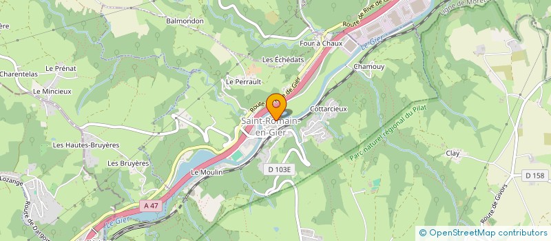 localisation de l'entreprise MADAME ANGELIQUE ALIOTTI  SAINT-ROMAIN-EN-GIER