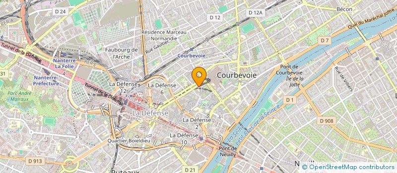 localisation de l'entreprise MADAME ANGELIQUE ALLAIRE  COURBEVOIE