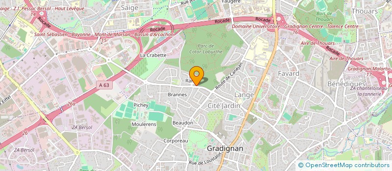 localisation de l'entreprise MADAME ANGELIQUE ARGUTI  GRADIGNAN