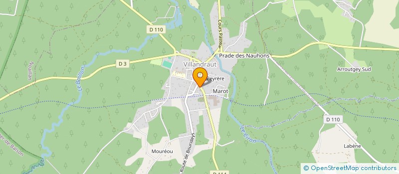 localisation de l'entreprise MADAME ANGELIQUE AUBERT à VILLANDRAUT