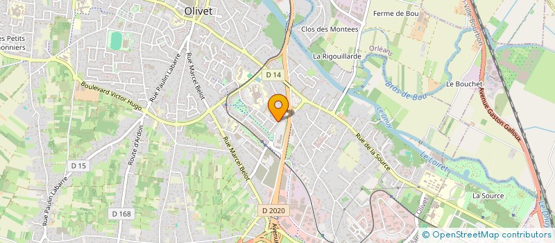 localisation de l'entreprise MADAME ANGELIQUE AUBIN à OLIVET