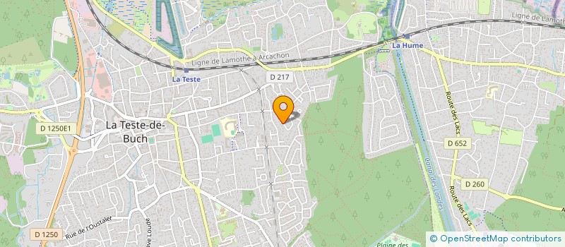 localisation de l'entreprise MADAME ANGELIQUE AUBINEAU  LA TESTE-DE-BUCH