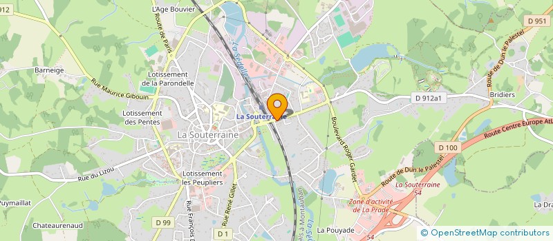 localisation de l'entreprise MADAME ANGELIQUE AUDREN à LA SOUTERRAINE