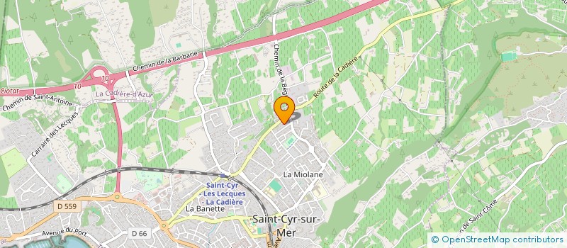 localisation de l'entreprise MADAME ANGELIQUE BABIN à SAINT-CYR-SUR-MER