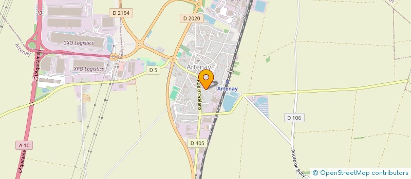 localisation de l'entreprise MADAME ANGELIQUE BAGASSIEN à ARTENAY