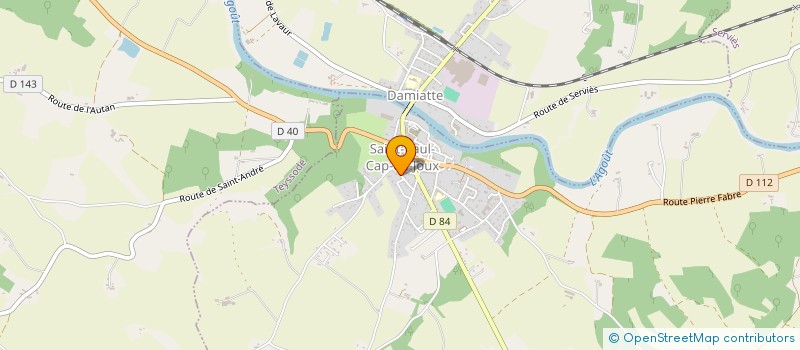 localisation de l'entreprise MADAME ANGELIQUE BALTAZARD  SAINT-PAUL-CAP-DE-JOUX