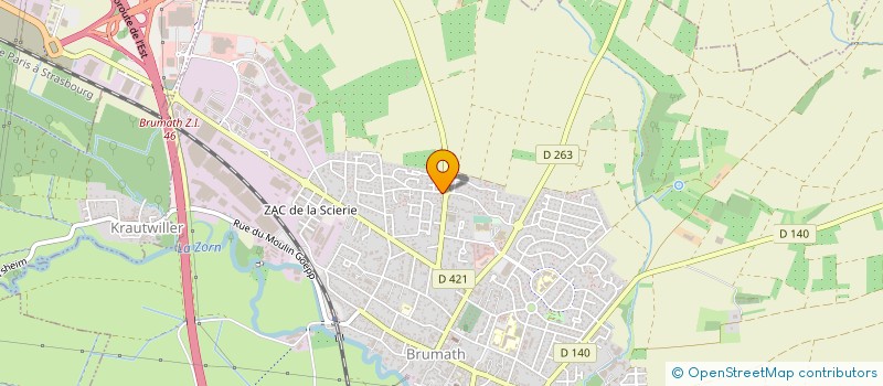 localisation de l'entreprise MADAME ANGELIQUE BALTZLI  BRUMATH