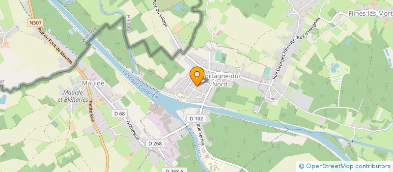 localisation de l'entreprise MADAME ANGELIQUE BARA  MORTAGNE-DU-NORD