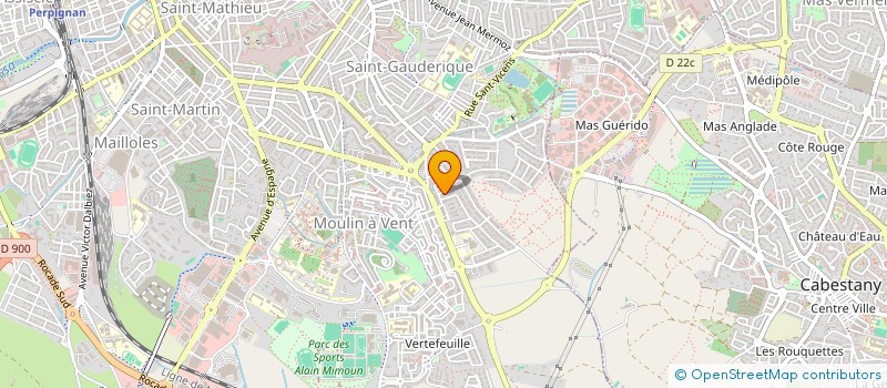 localisation de l'entreprise MADAME ANGELIQUE BARDEUR  PERPIGNAN