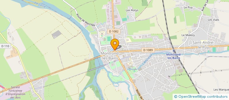 localisation de l'entreprise MADAME ANGELIQUE BAROUX  MONTROND-LES-BAINS