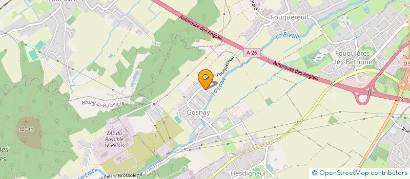 localisation de l'entreprise MADAME ANGELIQUE BAYART  GOSNAY