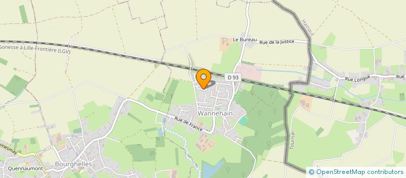 localisation de l'entreprise MADAME ANGELIQUE BAZACZEK  WANNEHAIN