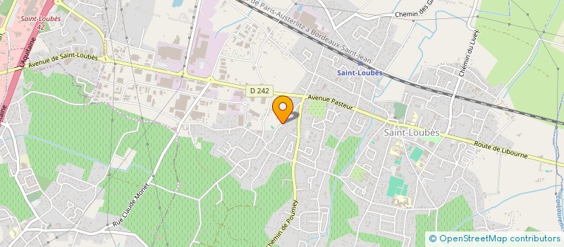 localisation de l'entreprise MADAME ANGELIQUE BAZIN  SAINT-LOUBES