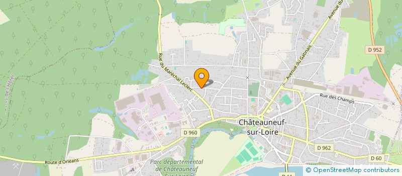 localisation de l'entreprise MADAME ANGELIQUE BEAUDOIN à CHATEAUNEUF S LOIRE