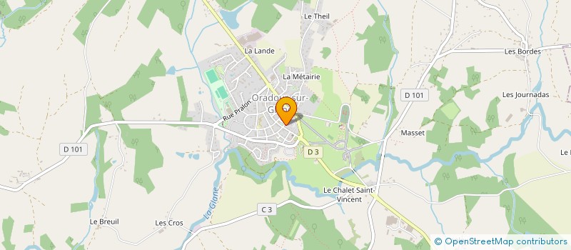 localisation de l'entreprise MADAME ANGELIQUE BEGUE à ORADOUR-SUR-GLANE