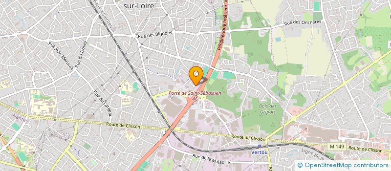 localisation de l'entreprise MADAME ANGELIQUE BELLIVEAU  SAINT-SEBASTIEN-SUR-LOIRE