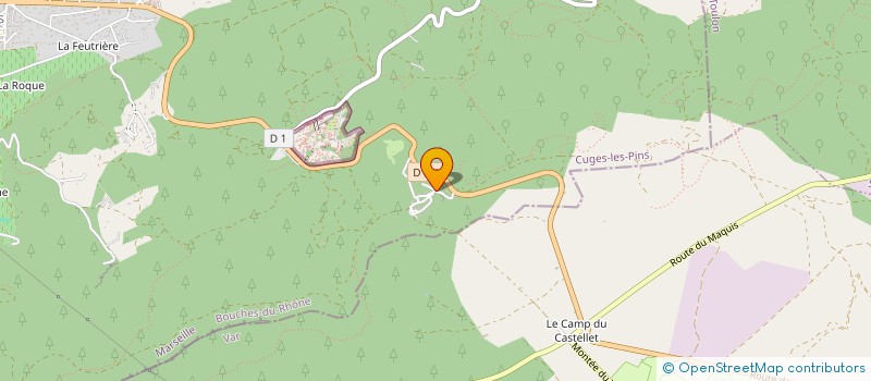 localisation de l'entreprise MADAME ANGELIQUE BENEFRO  CUGES-LES-PINS