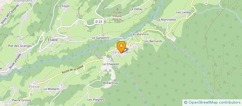 localisation de l'entreprise MADAME ANGELIQUE BERARD  LE VERNEIL