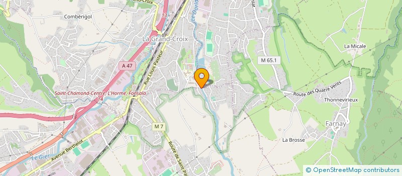 localisation de l'entreprise MADAME ANGELIQUE BERNARD  SAINT-PAUL-EN-JAREZ