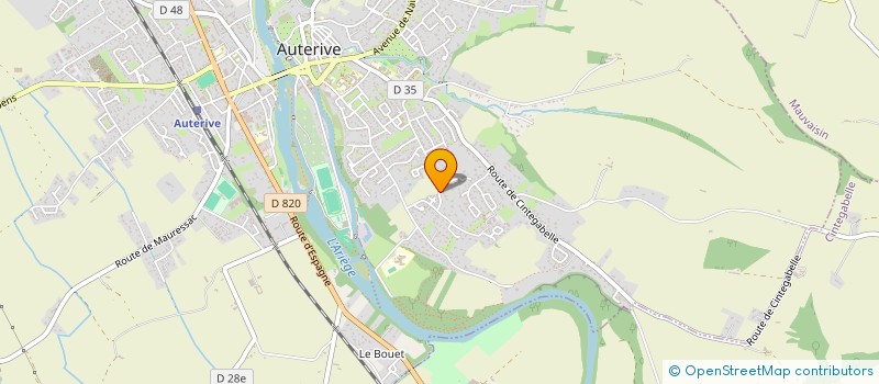 localisation de l'entreprise MADAME ANGELIQUE BERNAT  AUTERIVE