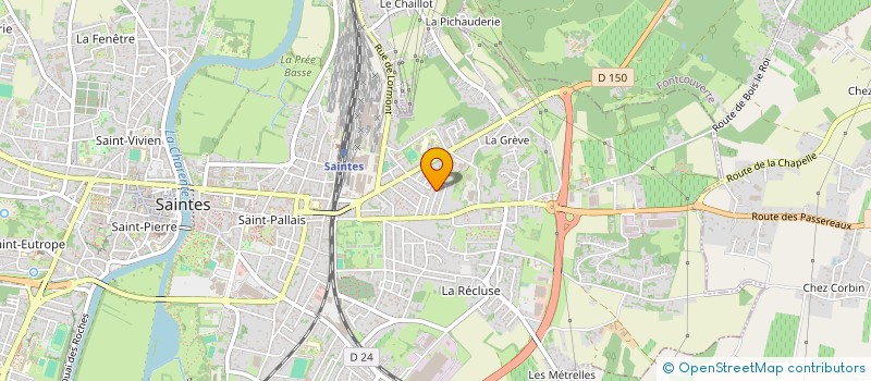 localisation de l'entreprise MADAME ANGELIQUE BERTHELOT à SAINTES