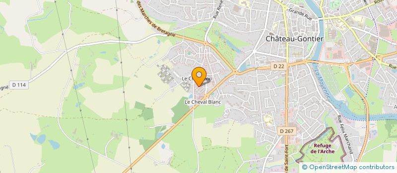 localisation de l'entreprise MADAME ANGELIQUE BEUCHER à CHATEAU-GONTIER-SUR-MAYENNE