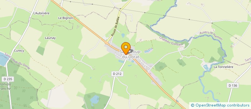 localisation de l'entreprise MADAME ANGELIQUE BIDEAULT  SAINT-LOUP-DU-DORAT