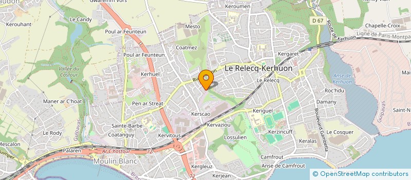 localisation de l'entreprise MADAME ANGELIQUE BILIEN  LE RELECQ-KERHUON