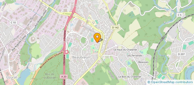 localisation de l'entreprise MADAME ANGELIQUE BLANC à LIMOGES