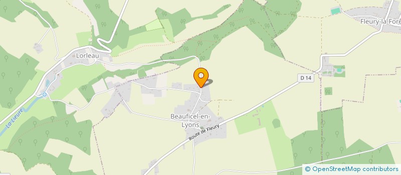 localisation de l'entreprise MADAME ANGELIQUE BLOT  BEAUFICEL-EN-LYONS