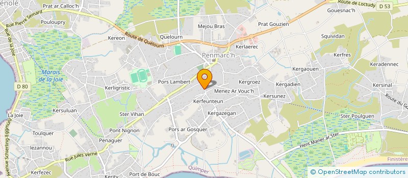 localisation de l'entreprise MADAME ANGELIQUE BOEDEC à PENMARCH