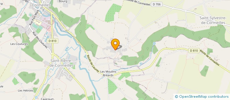 localisation de l'entreprise MADAME ANGELIQUE BOISSIERE  SAINT-SYLVESTRE-DE-CORMEILLES