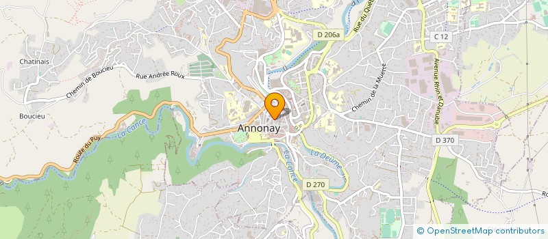 localisation de l'entreprise MADAME ANGELIQUE BONDIOLI  ANNONAY