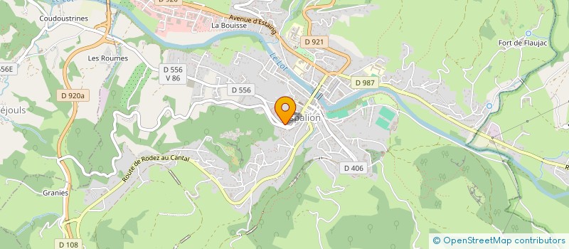 localisation de l'entreprise MADAME ANGELIQUE BONNEFOY à ESPALION