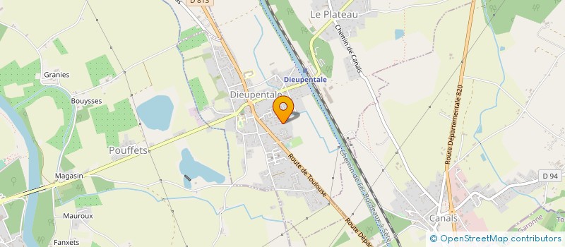 localisation de l'entreprise MADAME ANGELIQUE BONNORE  DIEUPENTALE