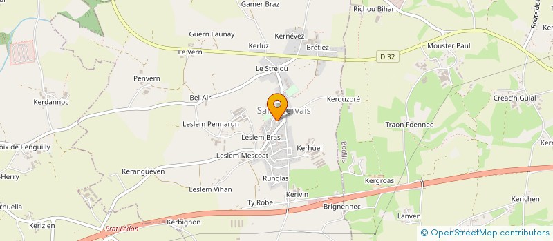 localisation de l'entreprise MADAME ANGELIQUE BORD  SAINT-SERVAIS