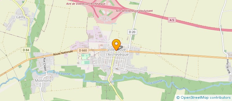 localisation de l'entreprise MADAME ANGELIQUE BOSSUAT à VILLENEUVE-L'ARCHEVEQUE