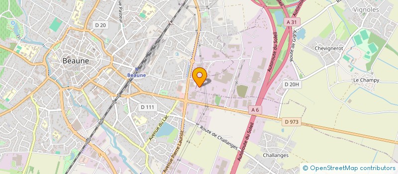 localisation de l'entreprise MADAME ANGELIQUE BOUCHARD  BEAUNE