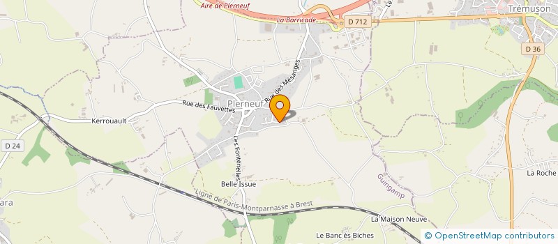 localisation de l'entreprise MADAME ANGELIQUE BOURNY à PLERNEUF